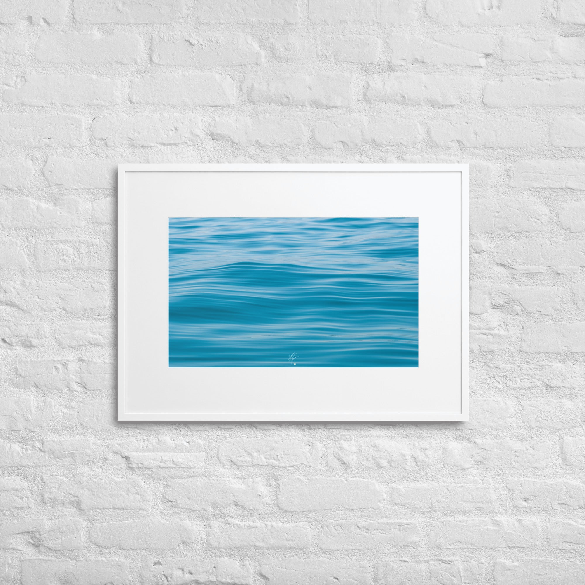 Poster encadré 'Tableau d'art liquide' montrant les formes captivantes et les mouvements fluides de l'eau.