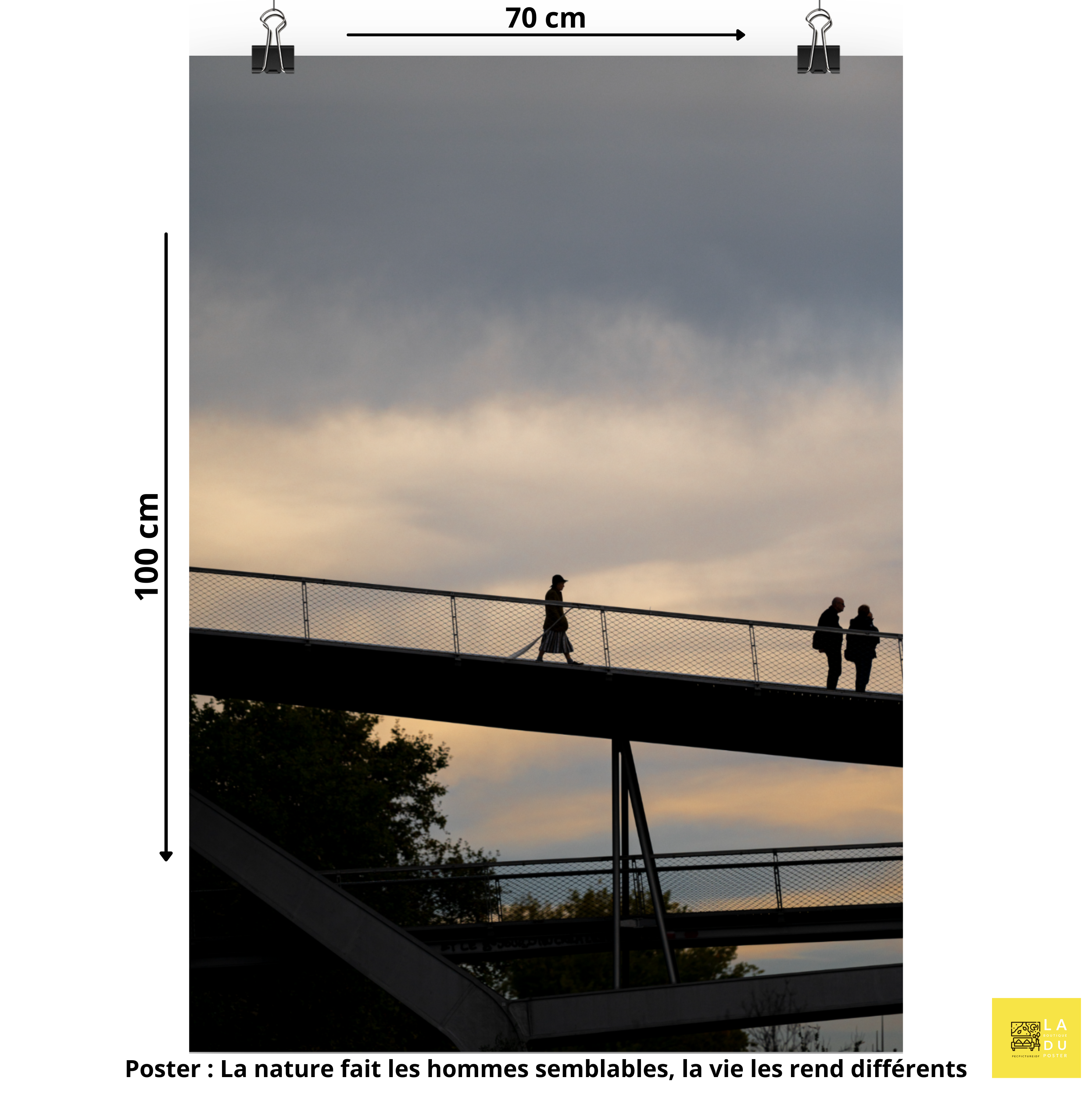 La nature rend les hommes semblables - Poster - La boutique du poster Français