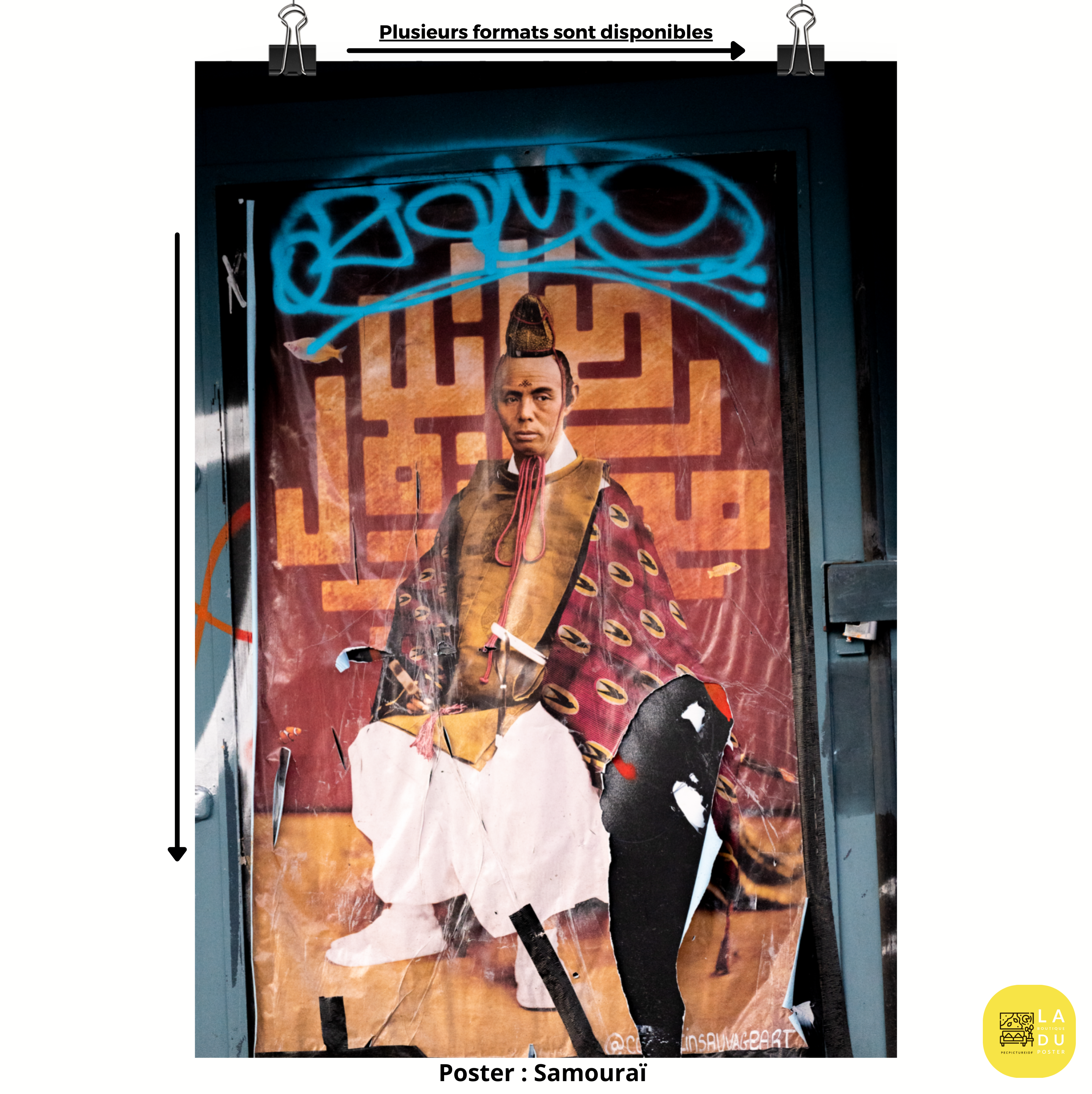 Poster mural - Samouraï – Photographie d'art – Poster photo, poster XXL, photographie murale et des posters muraux unique au monde. La boutique de posters créée par Yann Peccard un Photographe français.