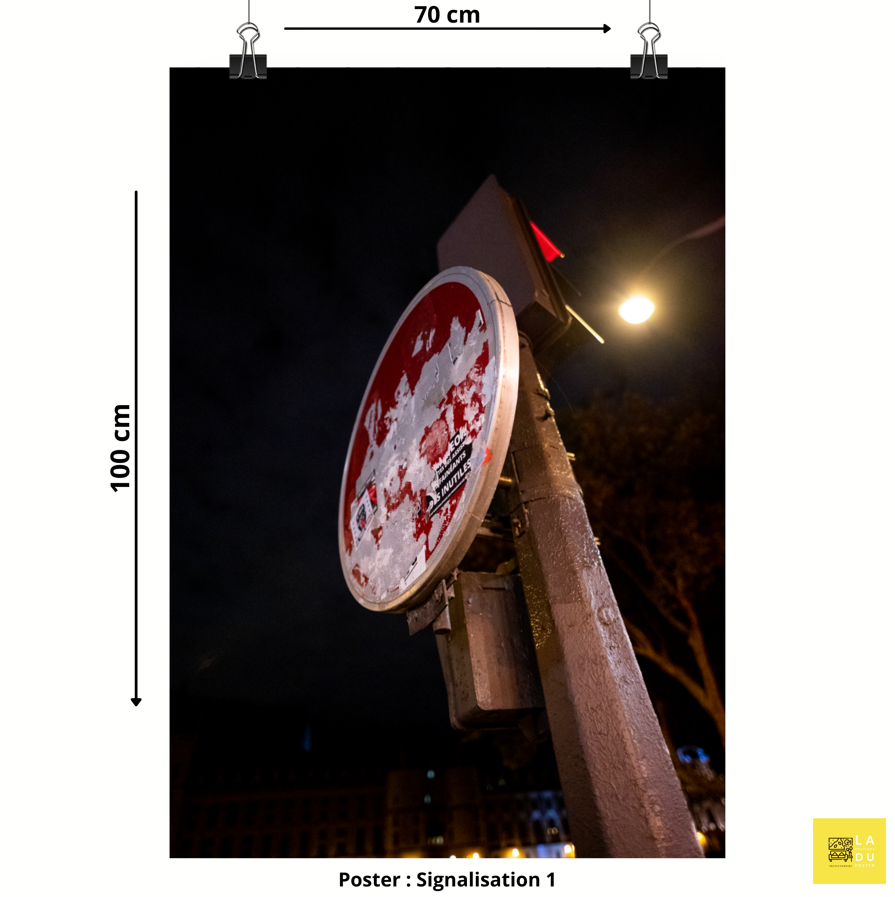 Poster mural - Signalisation N01 – Photographie urbaine – Poster photo, poster XXL, photographie murale et des posters muraux unique au monde. La boutique de posters créée par Yann Peccard un Photographe français.