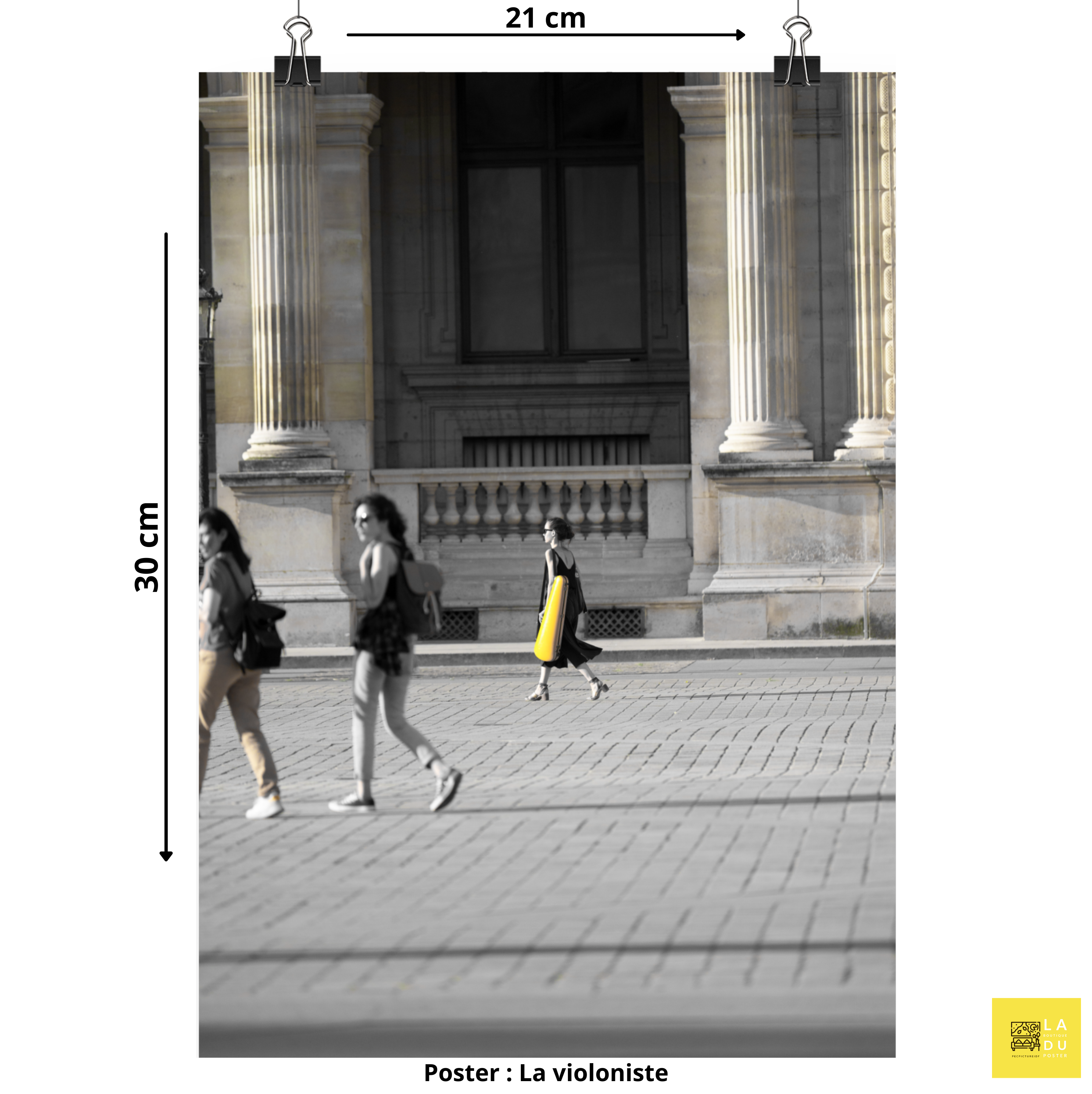 La violoniste du Louvre - Poster - La boutique du poster Français