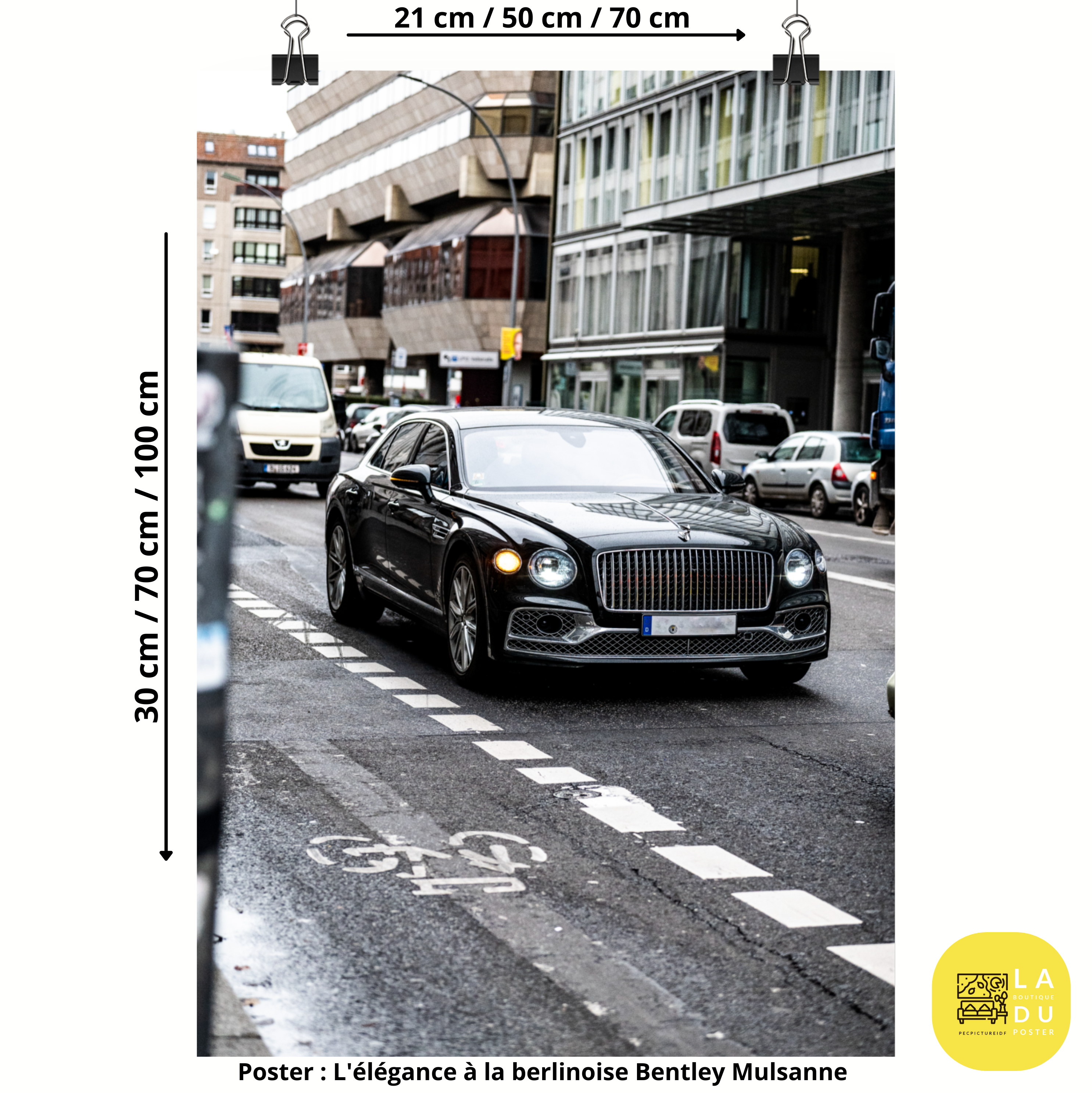 Poster mural - Bentley Mulsanne – Photographie de voiture – Poster photo, poster XXL, Photo d’art, photographie murale et des posters muraux des photographies de rue unique au monde. La boutique de posters créée par un Photographe français.