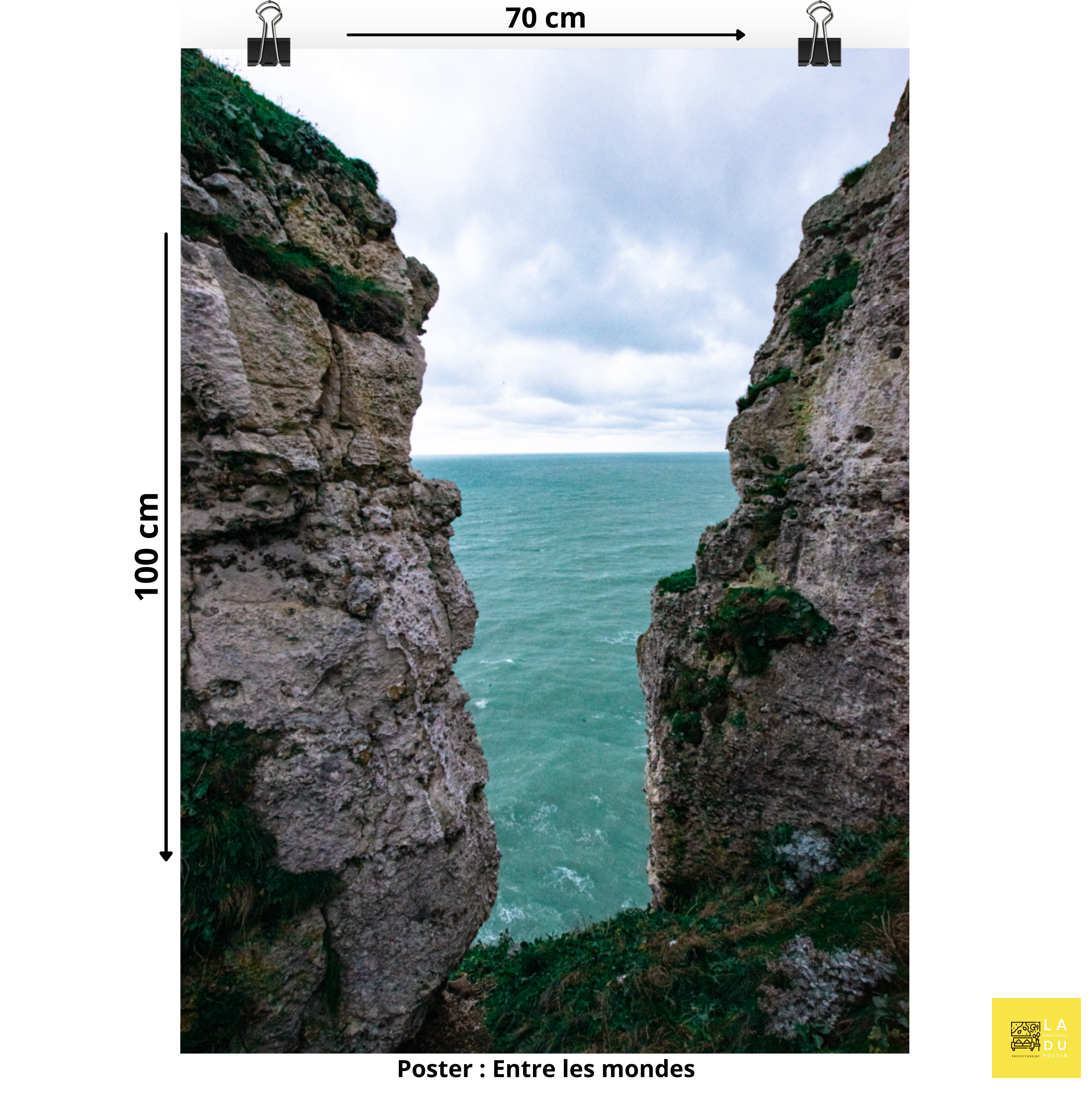 Etretat entre les mondes - Poster - La boutique du poster Français