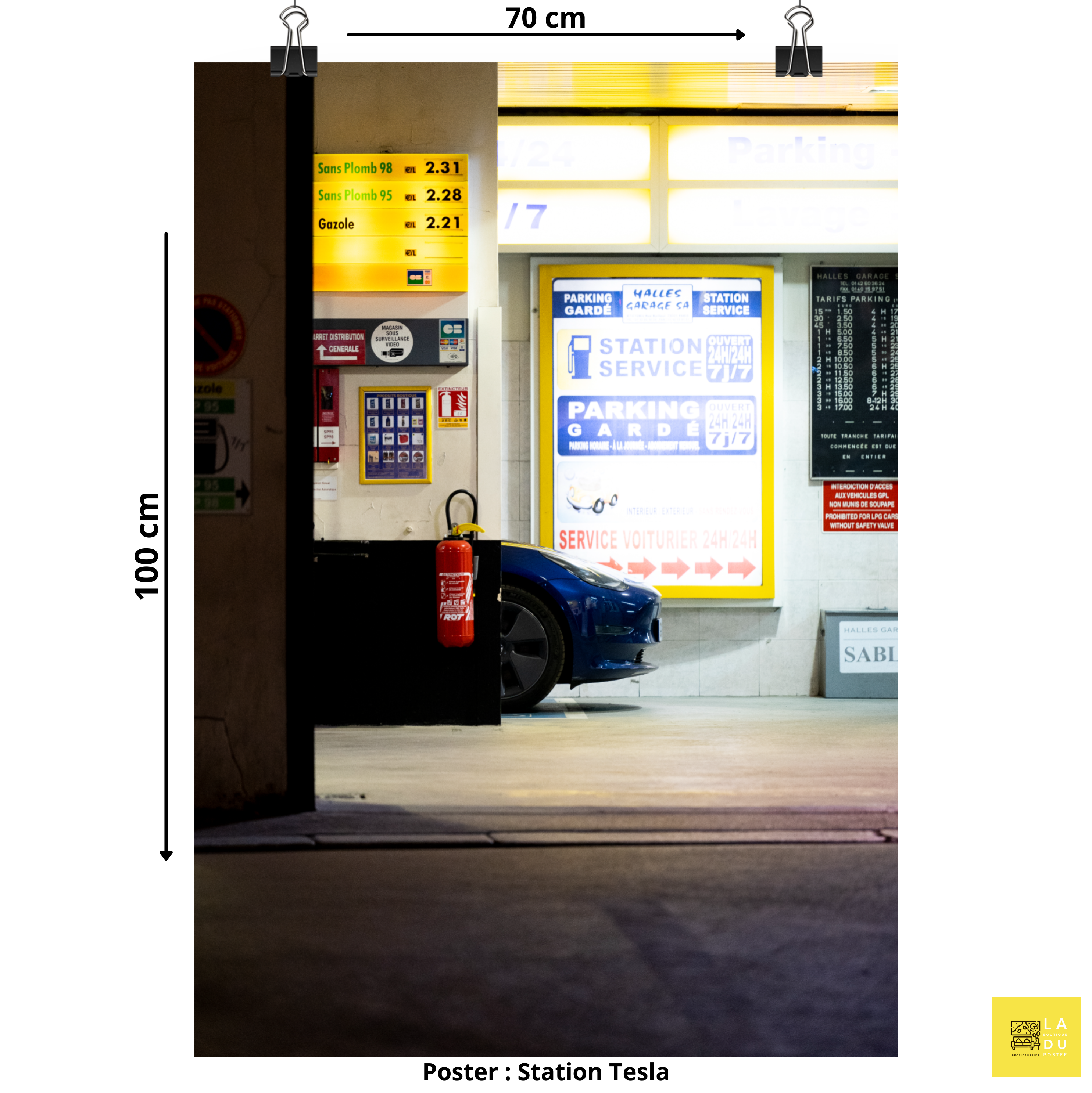 Station Tesla - Poster - La boutique du poster Français