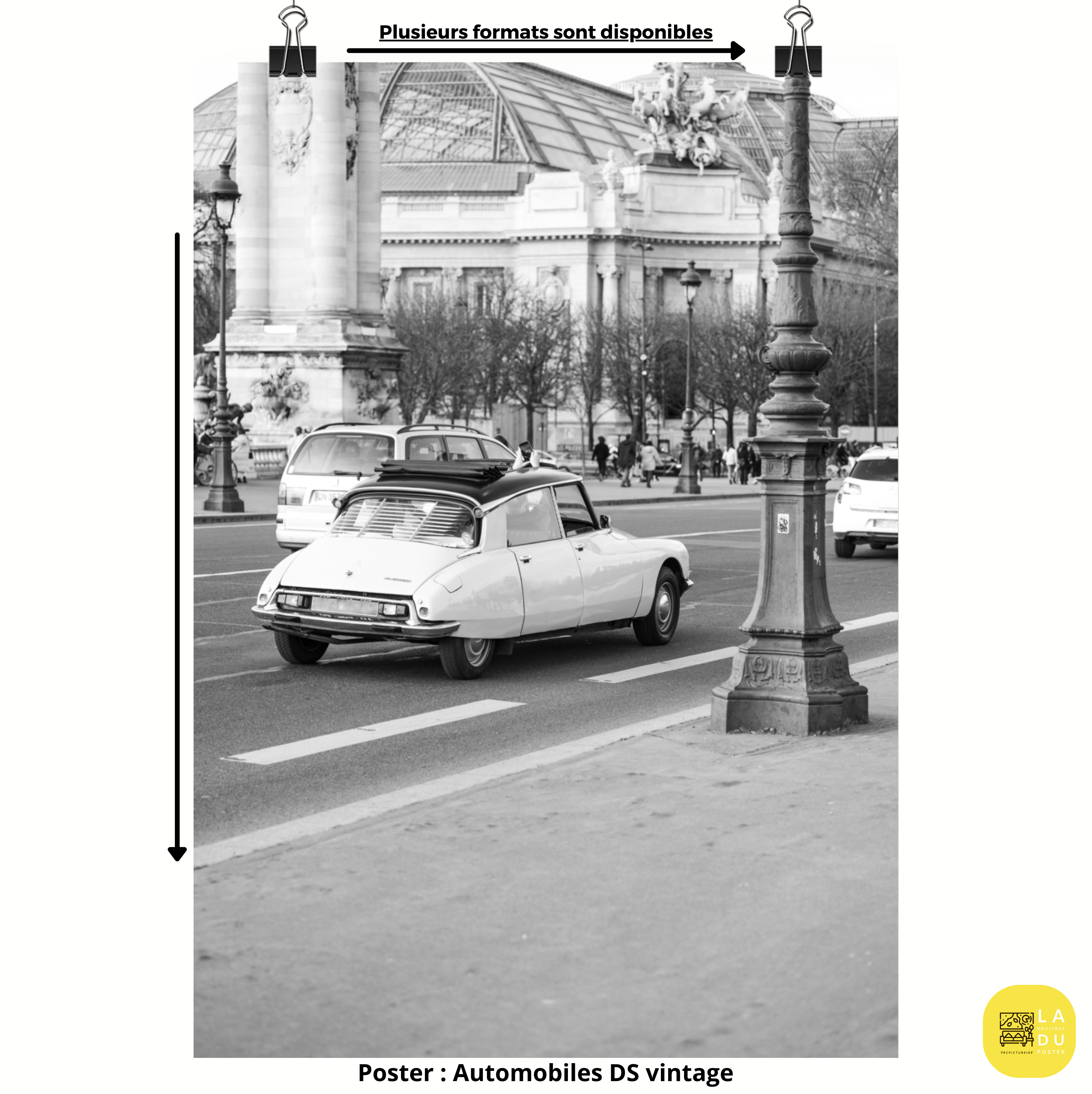 Poster mural - Automobiles DS vintage – Photographie de voiture – Poster photo, poster XXL, Photo d’art, photographie murale et des posters muraux des photographies de rue unique au monde. La boutique de posters créée par un Photographe français.