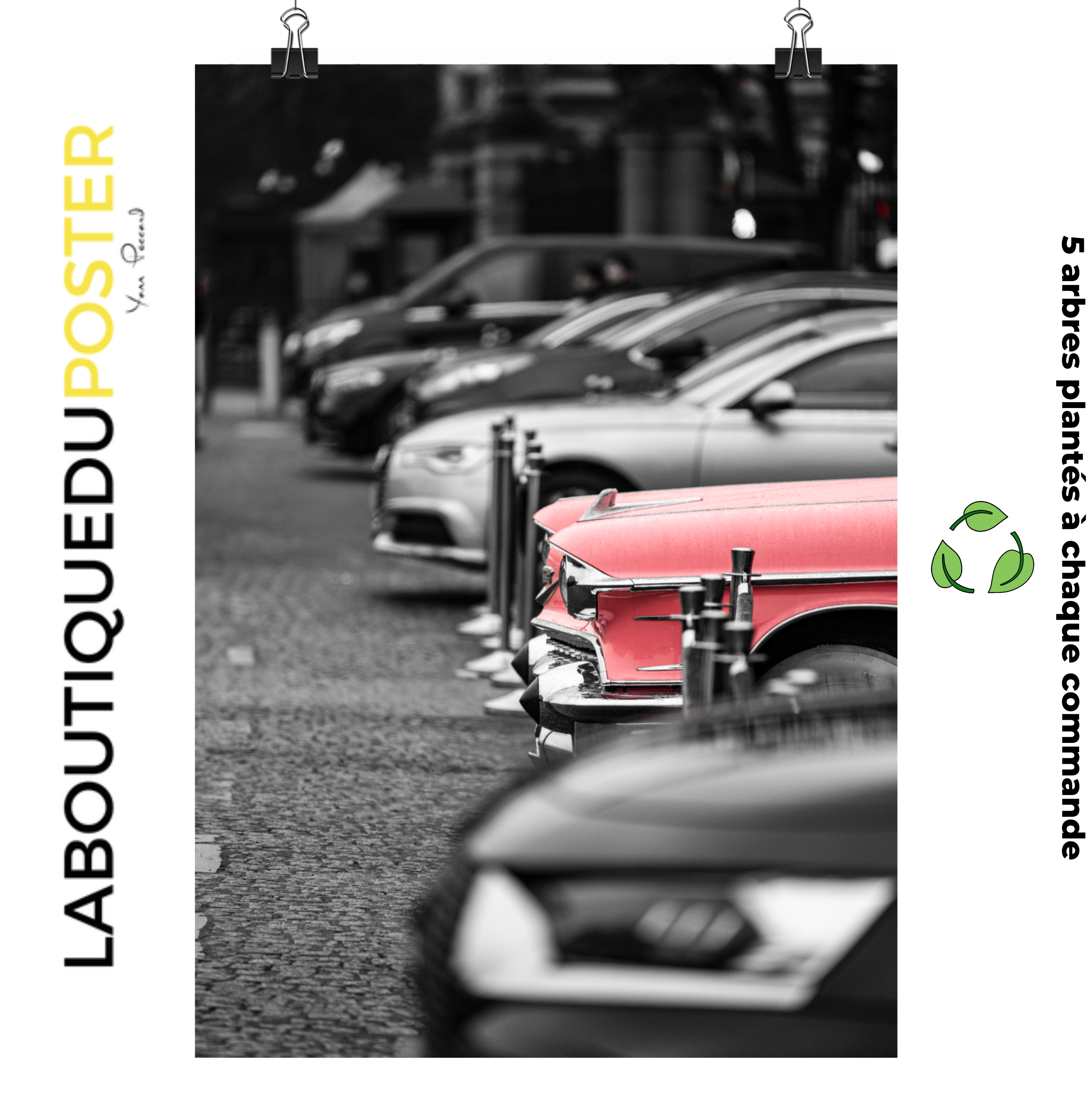 Poster mural - Cadillac Eldorado – Photographie de voiture – Poster photo, poster XXL, Photo d’art, photographie murale et des posters muraux des photographies de rue unique au monde. La boutique de posters créée par un Photographe français.