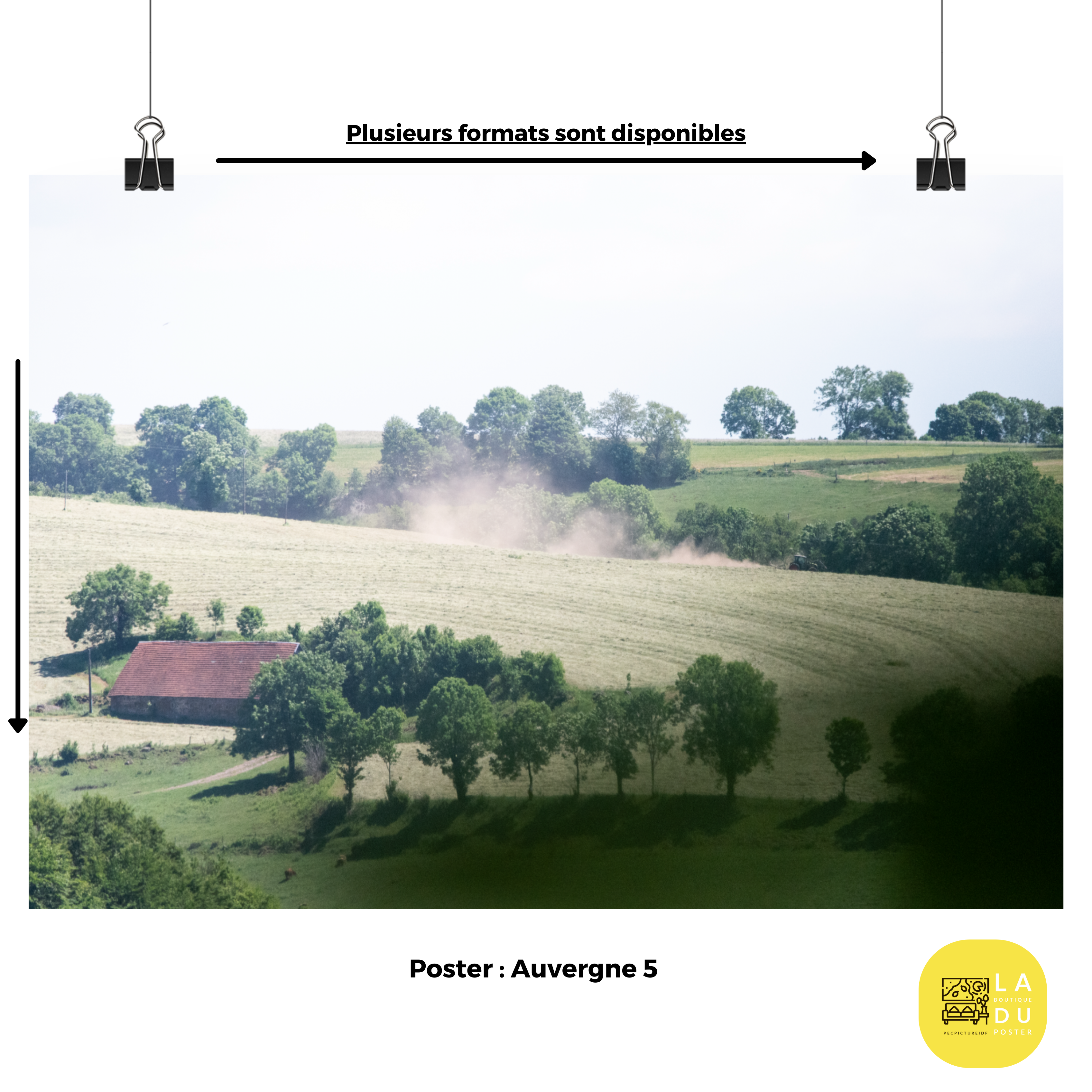 Poster mural - Auvergne N05 – Photographie de paysage – Poster photo, poster XXL, Photo d’art, photographie murale et des posters muraux des photographies de rue unique au monde. La boutique de posters créée par un Photographe français.