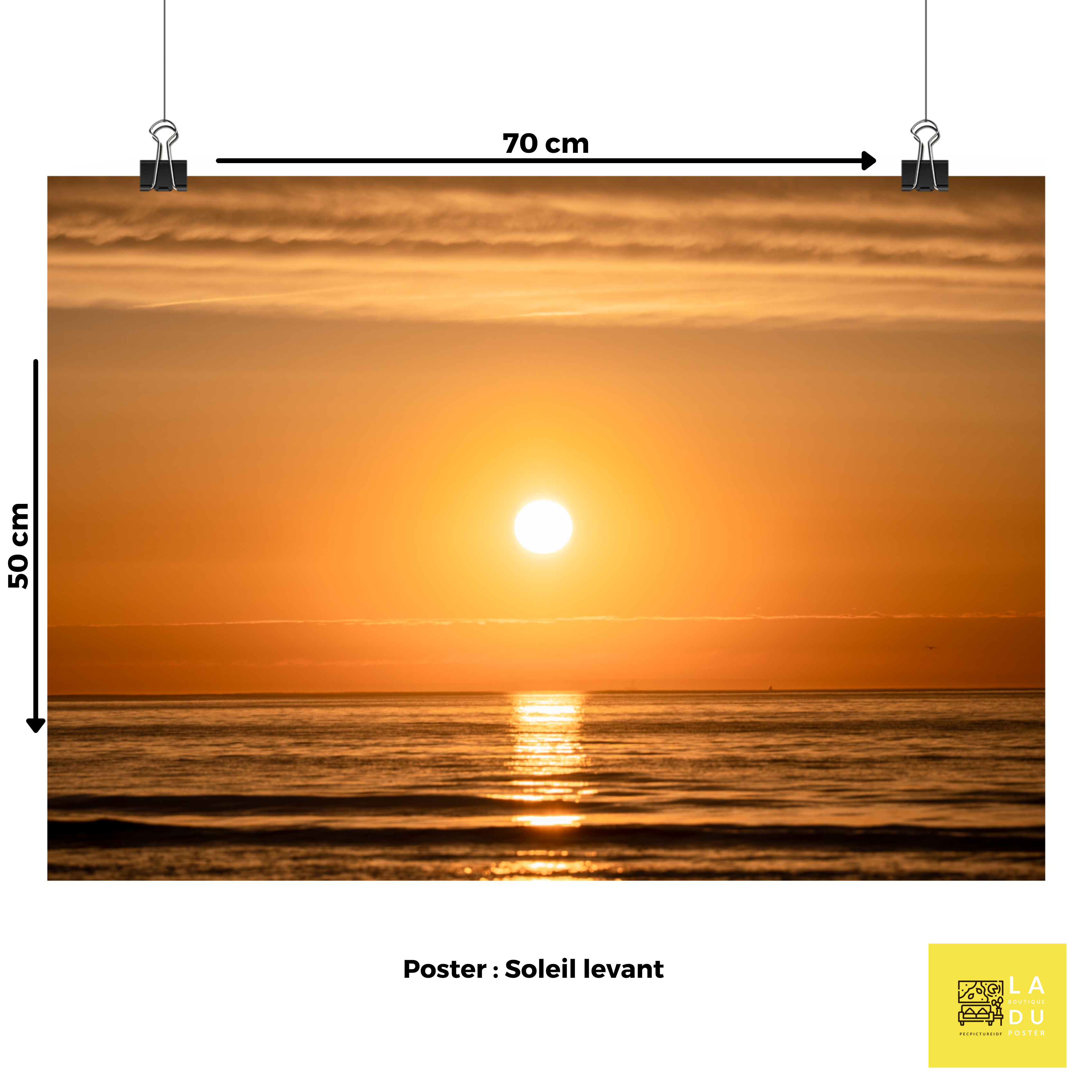Coucher de soleil N12 - Poster - La boutique du poster Français