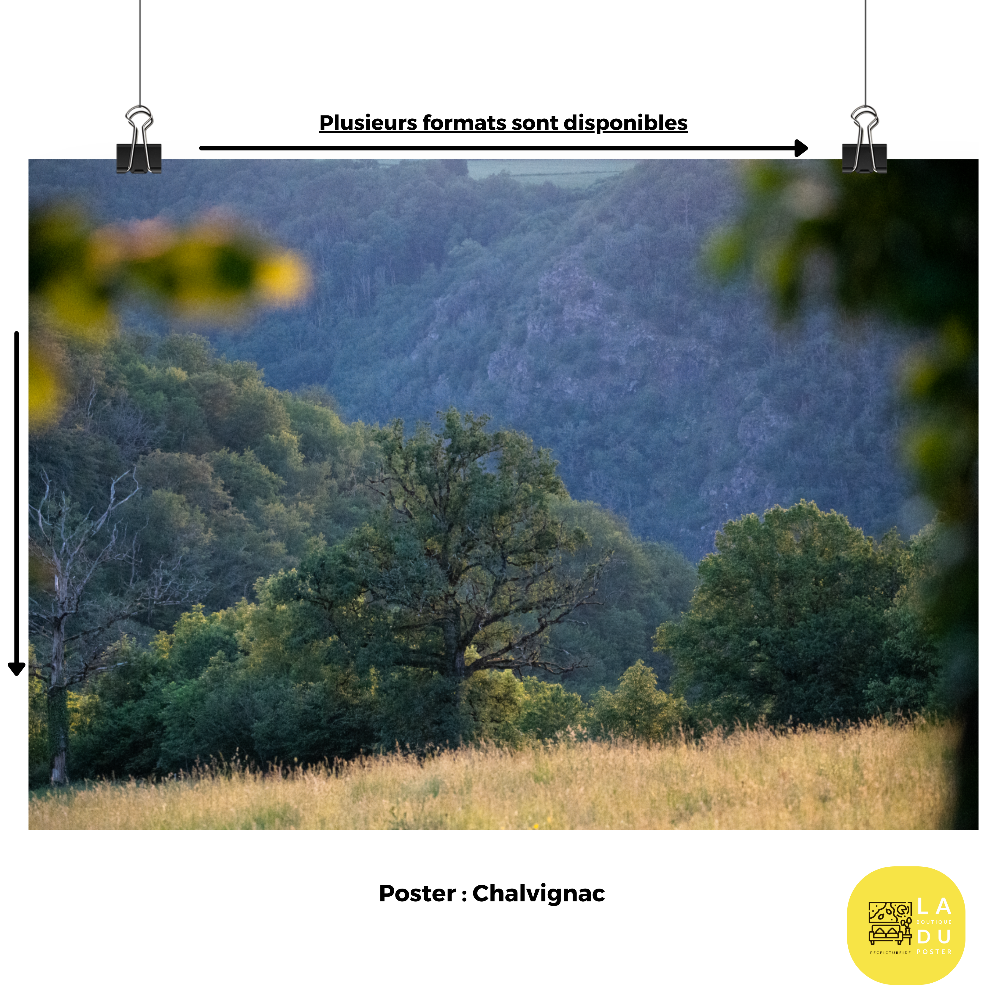 Poster mural - Chalvignac – Photographie paysage français – Poster photo, poster XXL, Photo d’art, photographie murale et des posters muraux des photographies de rue unique au monde. La boutique de posters créée par un Photographe français.