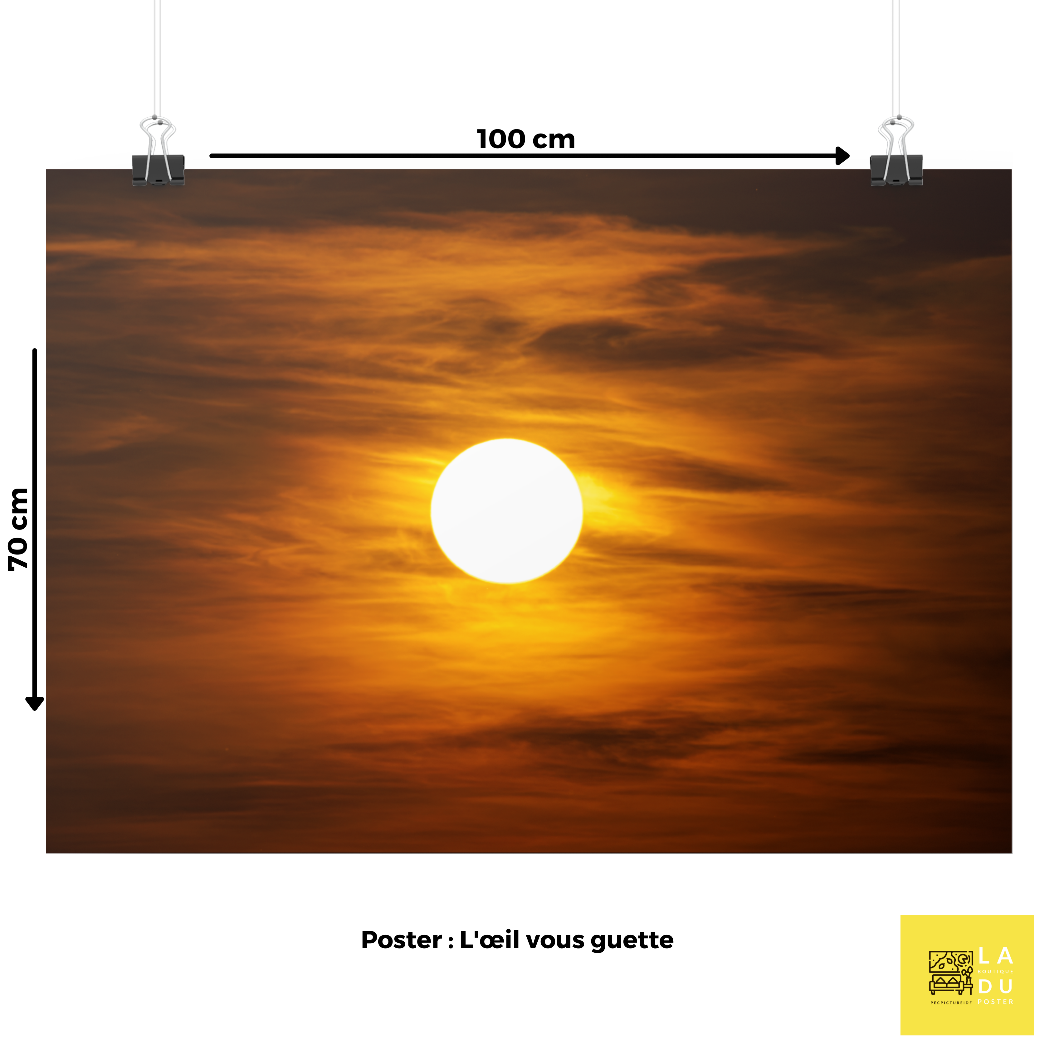 L'œil vous guette - Poster - La boutique du poster Français
