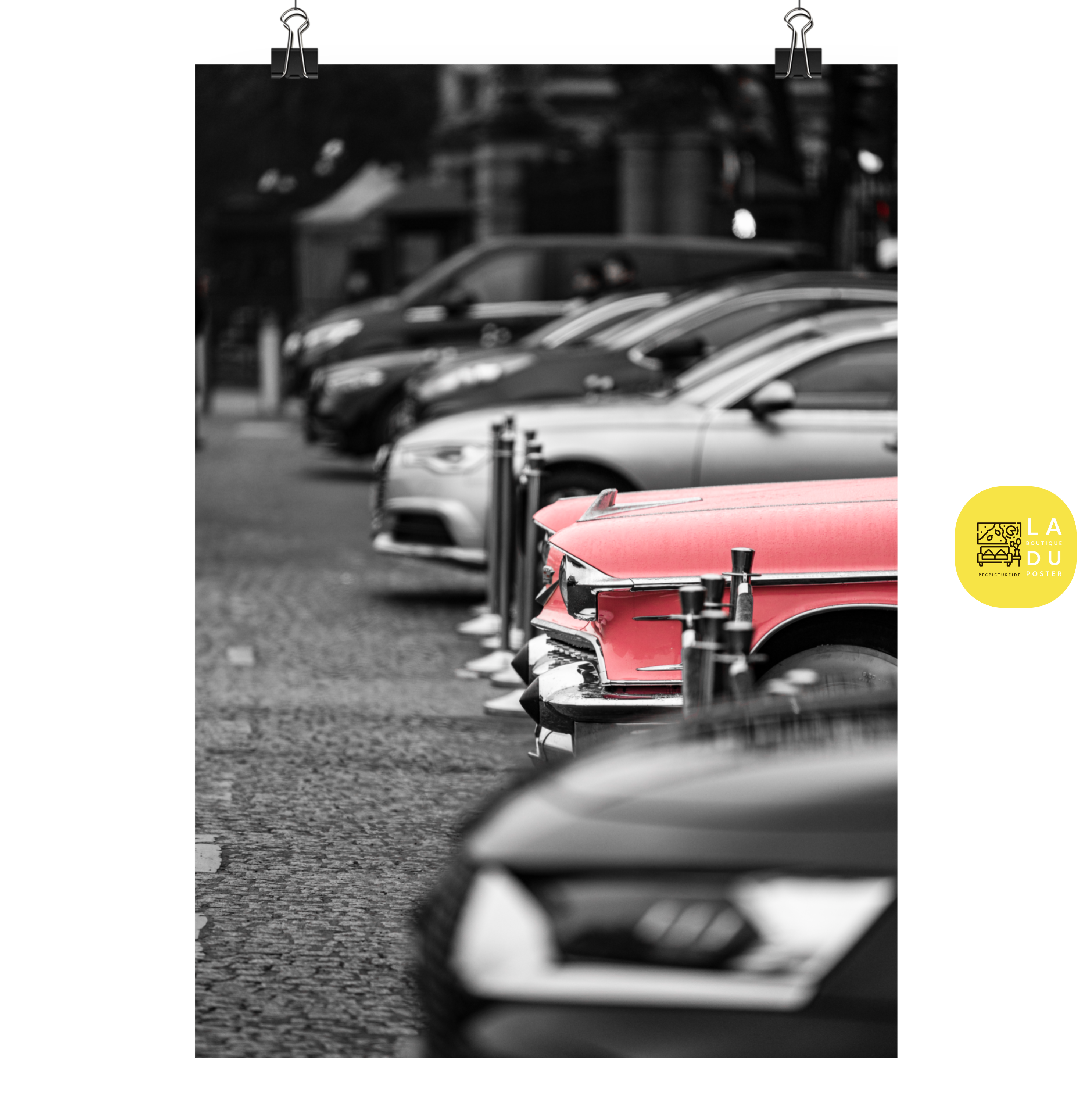 Poster mural - Cadillac Eldorado – Photographie de voiture – Poster photo, poster XXL, Photo d’art, photographie murale et des posters muraux des photographies de rue unique au monde. La boutique de posters créée par un Photographe français.