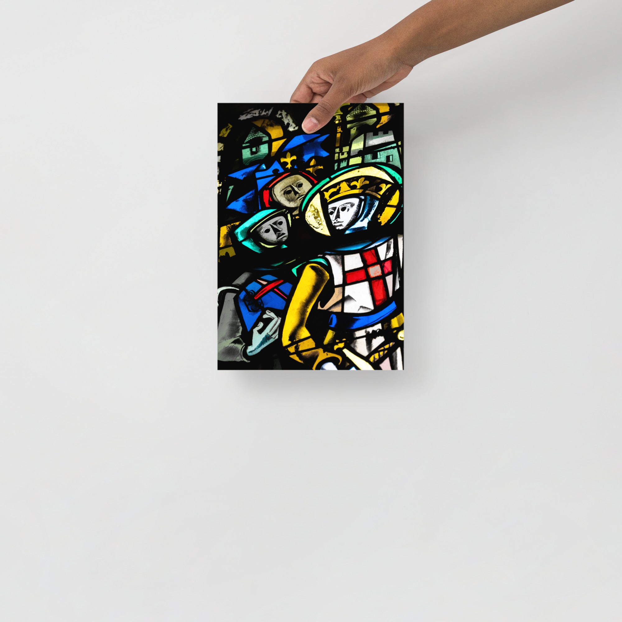 Poster mural - Vitrail chevalier – Photographie d'art déco – Poster photo, poster XXL, Photo d’art, photographie murale et des posters muraux des photographies de rue unique au monde. La boutique de posters créée par un Photographe français.