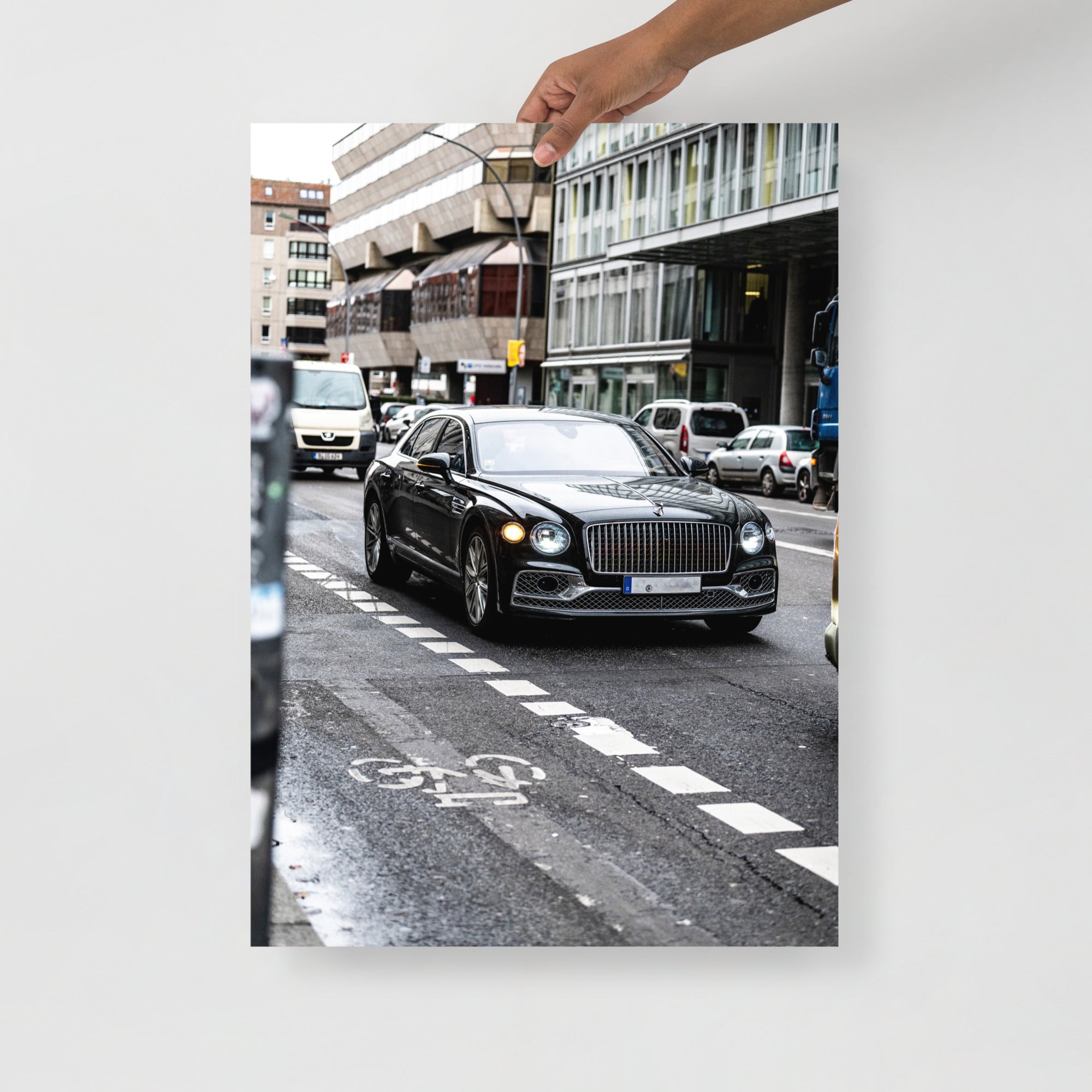 Poster mural - Bentley Mulsanne – Photographie de voiture – Poster photo, poster XXL, Photo d’art, photographie murale et des posters muraux des photographies de rue unique au monde. La boutique de posters créée par un Photographe français.