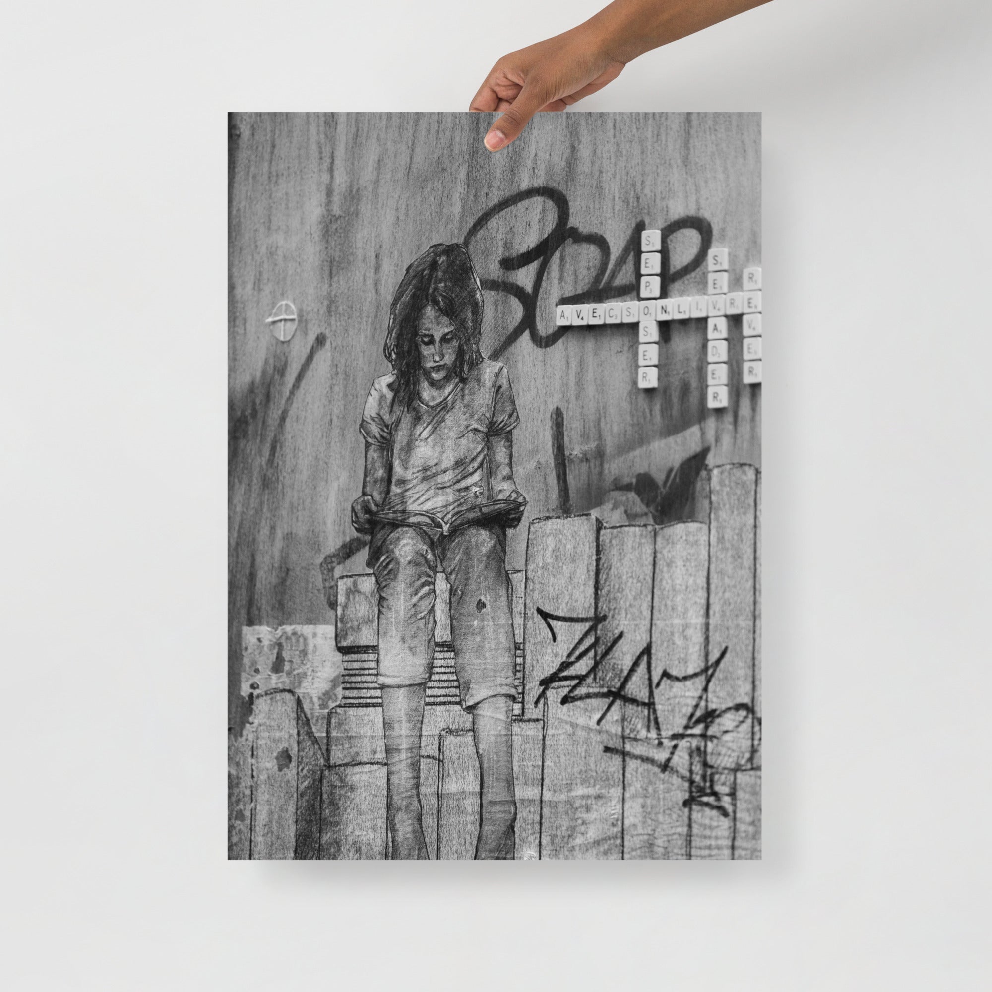 Poster mural - Art de rue N13 – Photographie de rue à Rouen – Poster photo, poster XXL, Photo d’art, photographie murale et des posters muraux e des photographies de rue unique au monde. La boutique de posters créée par un Photographe français.
