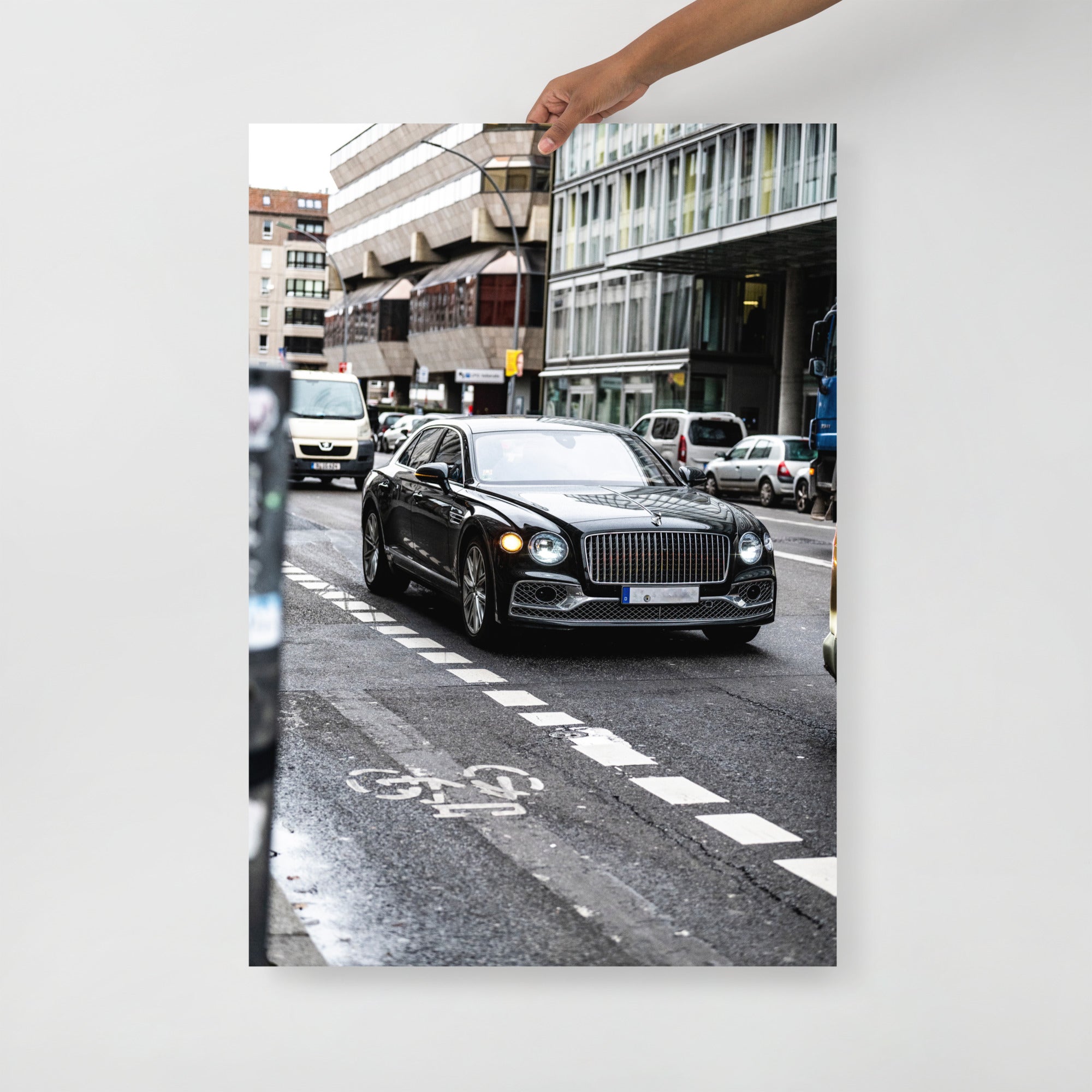 Poster mural - Bentley Mulsanne – Photographie de voiture – Poster photo, poster XXL, Photo d’art, photographie murale et des posters muraux des photographies de rue unique au monde. La boutique de posters créée par un Photographe français.