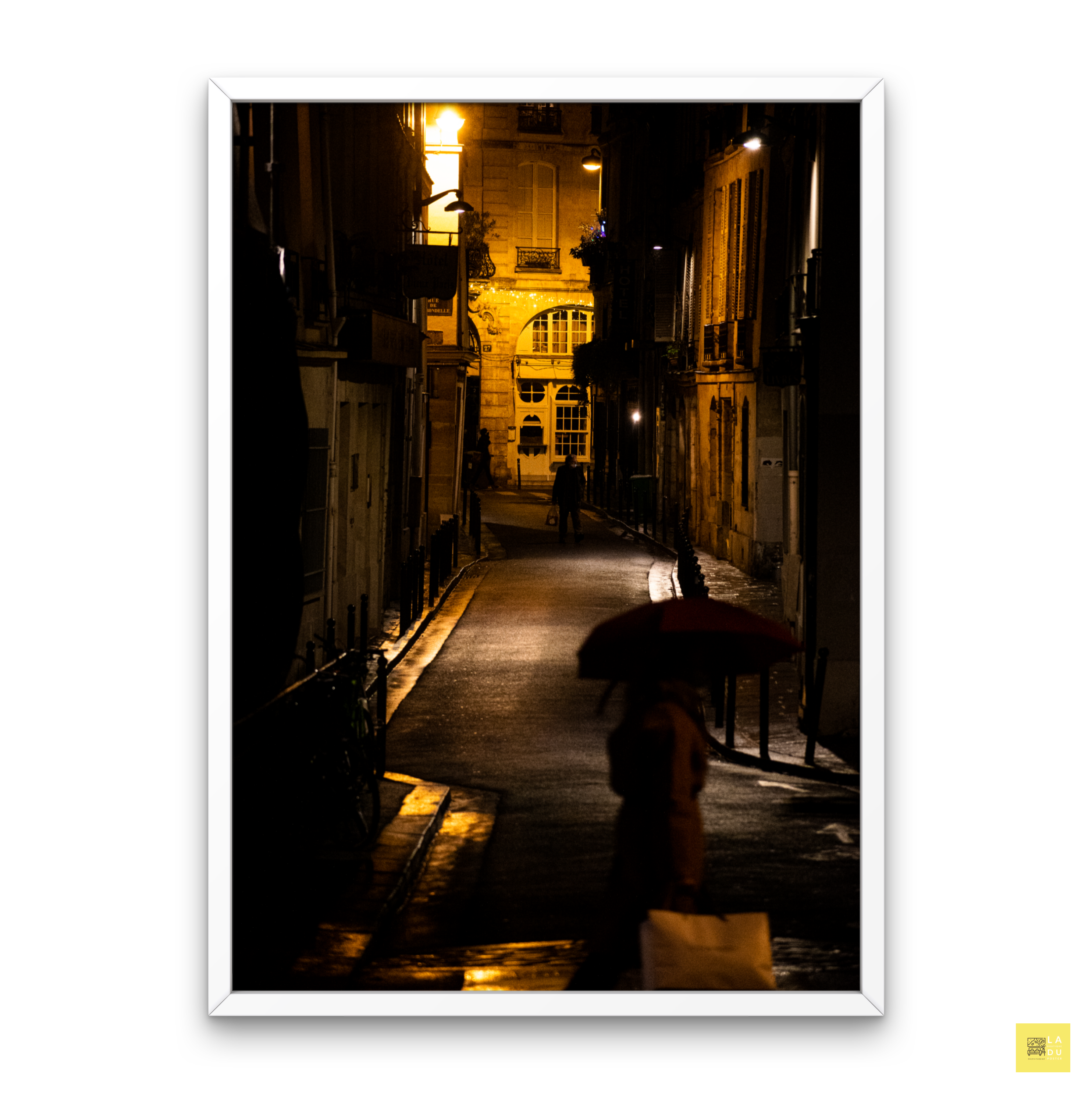 Une nuit à paris - Poster encadré - La boutique du poster Français