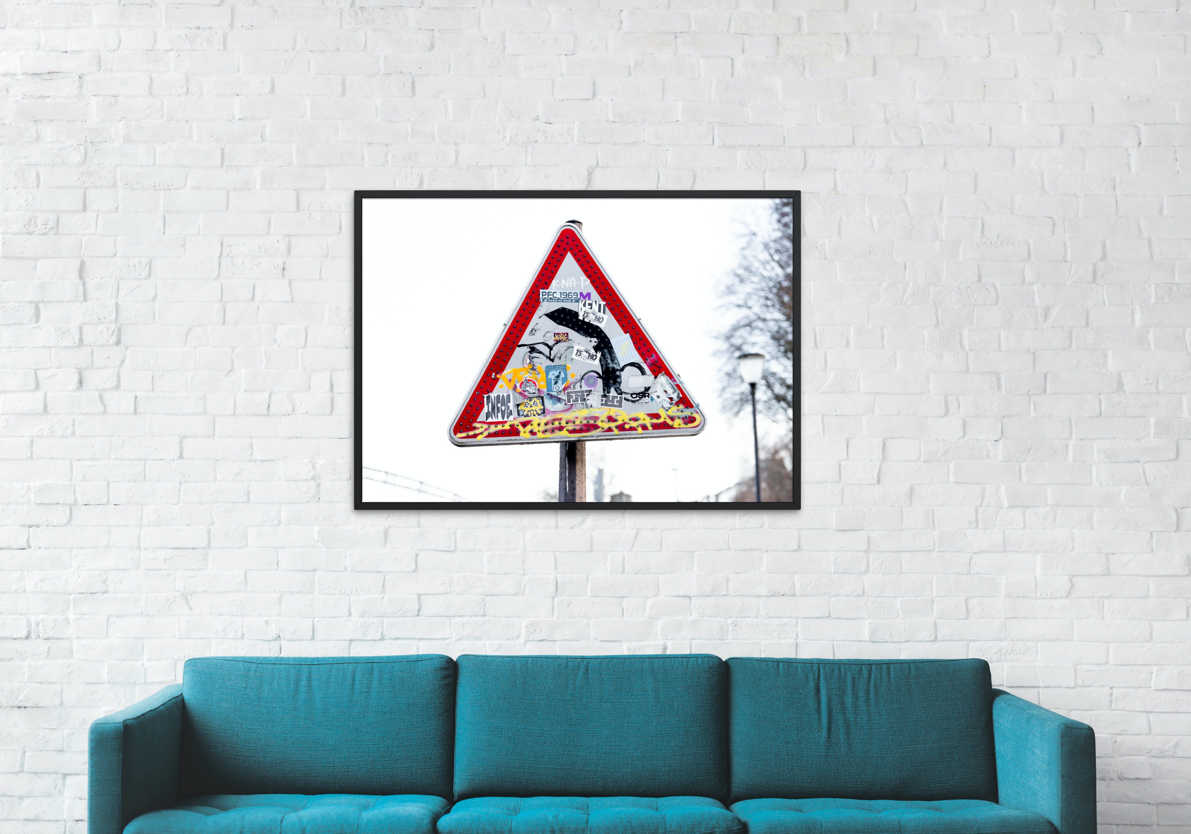 Poster mural - Signalisation N03 – Photographie de nuit – Poster photo, poster XXL, photographie murale et des posters muraux unique au monde. La boutique de posters créée par Yann Peccard un Photographe français.